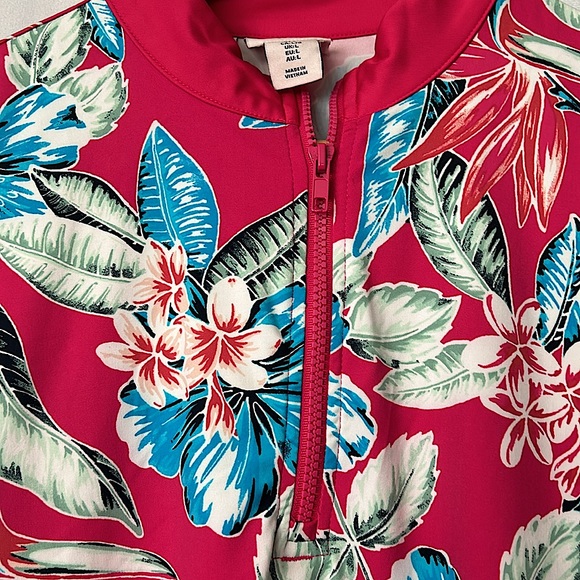 Tommy Bahama Pink Tropical Floral Sleeveless Golf Dress **Size L** 🌸🌴🌸🌴 - Picture 4 of 6